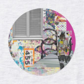 ラベルに防水アイロンを作ったアーティスト ラベル (デザイン1)