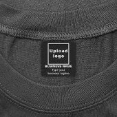 ラベルに黒い正方形アイロンのビジネスのタグライン ラベル