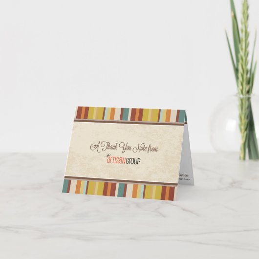 ラベルのお礼のメモ サンキューカード (正面)