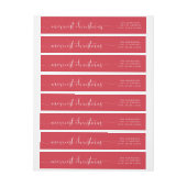 ラベルのまわりのカスタムな色のメリークリスマスの覆い ラップアラウンドラベル (シート)