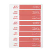 ラベルのまわりの明るく及びメリーな覆い ラップアラウンドラベル (シート)