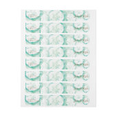 ラベルのまわりの砂ドルのSeafoamの覆い ラップアラウンドラベル (シート)