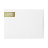 ラベルのまわりの金葉の休日の覆い ラップアラウンドラベル (正面)