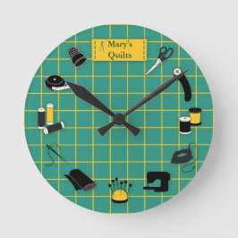 ラベルのキカスタマイズルト時間 ラウンド壁時計