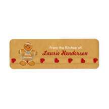 ラベルのキッチンからクリスマスのジンジャーブレッド