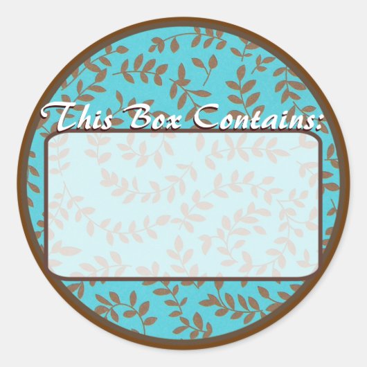 ラベルのシール ラウンドシール (正面)