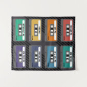 ラベルのパーソナライズMixtapeタペストリー タペストリー (正面(横))