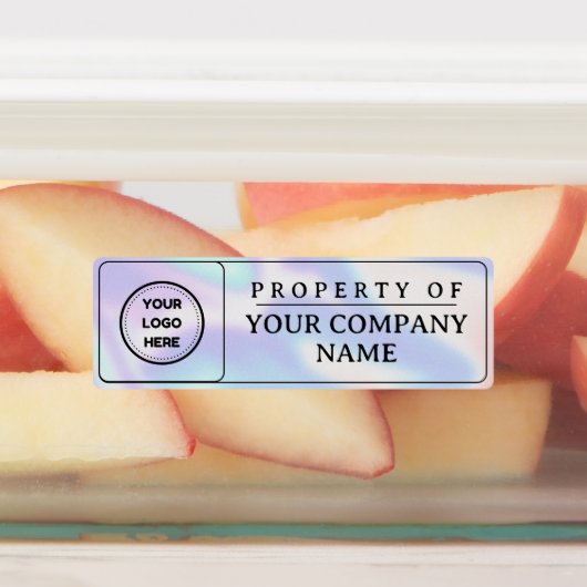 ラベルのホログラフィック追加ロゴプロパティ ラベル (貼付)