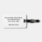 ラベルのミュージカル楽器 ラゲッジタグ (裏面横)