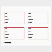 ラベルの移動 – ストレージボックスラベル 長方形シール (シート)