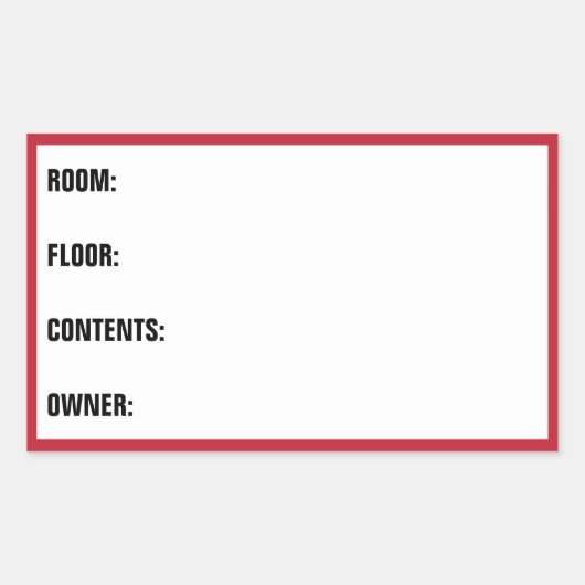 ラベルの移動 – ストレージボックスラベル 長方形シール (正面)