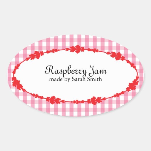 ラベルの缶詰 楕円形シール (正面)