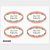 ラベルの缶詰 楕円形シール (シート)