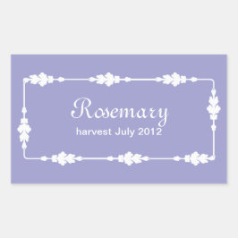 ラベルの缶詰 長方形シール