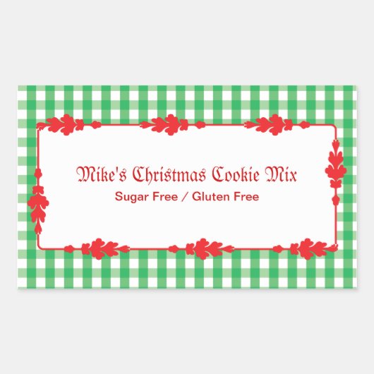 ラベルの缶詰 長方形シール (正面)