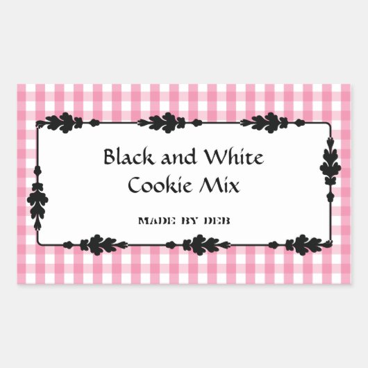 ラベルの缶詰 長方形シール (正面)