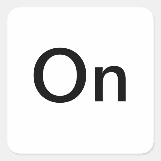 ラベルの設定 スクエアシール (正面)