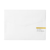 ラベルの金ゴールドのボーダー ラップアラウンド宛名ラベル (裏面)