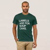 ラベルはスープの缶用です Tシャツ (正面フル)
