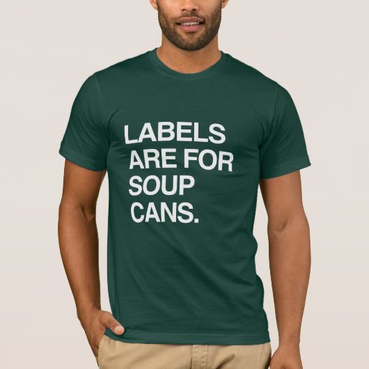 ラベルはスープの缶用です Tシャツ (正面)