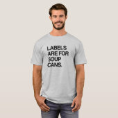 ラベルはスープ缶のためです Tシャツ (正面フル)
