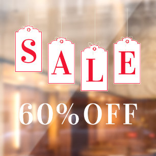 ラベルぶら下がったショップ店販売割引 ウィンドウサイン