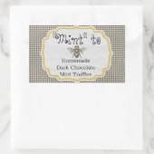 ラベルを優先する"ミント" 長方形シール (バッグ)