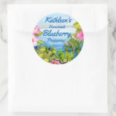 ラベルを缶詰にするブルーベリーの込み合いジャム ラウンドシール (バッグ)