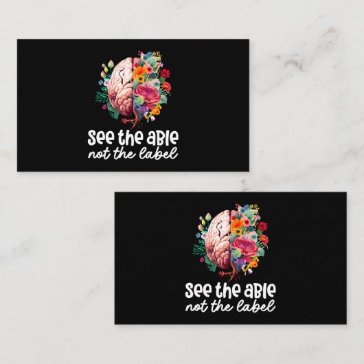 ラベルを表示できないNeurodiversity Brain Au 名刺 (正面/裏面)