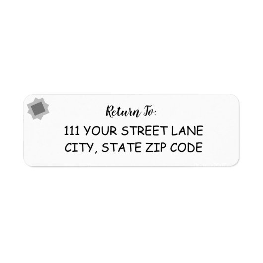 ラベルを返す ラベル (正面)