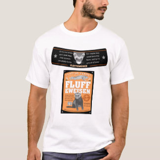 ラベルをfluffeweisen tシャツ