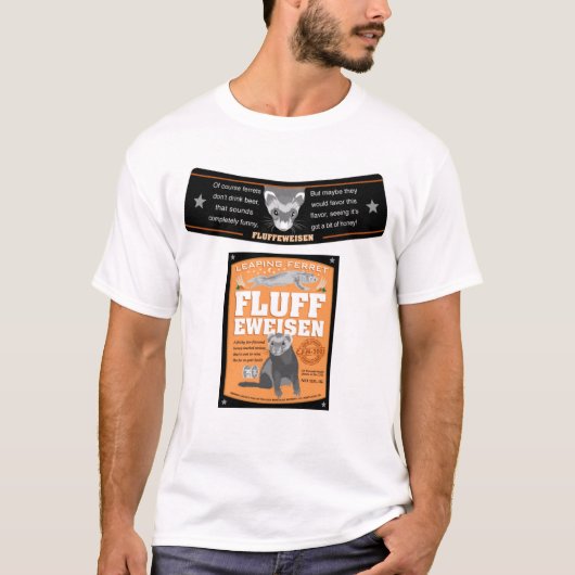 ラベルをfluffeweisen tシャツ (正面)