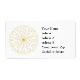 ラベルアドレスの完了(大、白、金ゴールド) ラベル