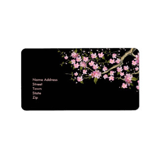 ラベルアドレスシールヴィンテージレトロの花 ラベル