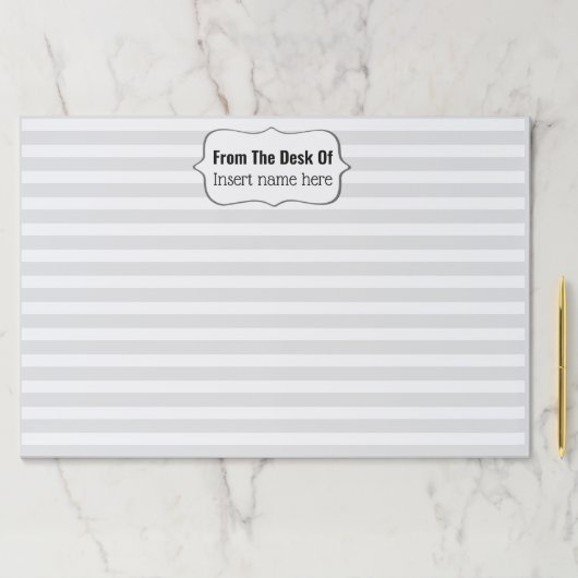 ラベルエレガント先生の名前をデスクに並べる ペーパーパッド (インサイチュ)