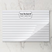 ラベルエレガント先生の名前をデスクに並べる ペーパーパッド (折り畳み)