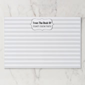 ラベルエレガント先生の名前をデスクに並べる ペーパーパッド (正面)