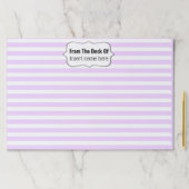 ラベルエレガント先生ネームデスク(紫) ペーパーパッド (インサイチュ)