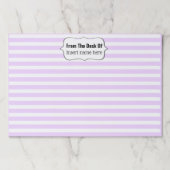 ラベルエレガント先生ネームデスク(紫) ペーパーパッド (正面)