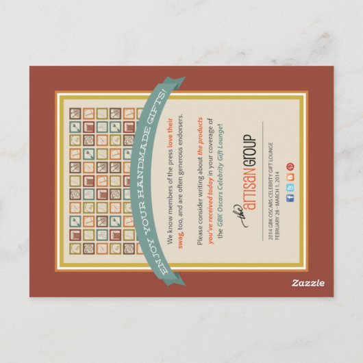 ラベルオスカープレスポストカード ポストカード (裏面)