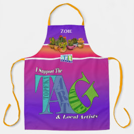 ラベルオールオーバープリントエプロン – Zoie エプロン