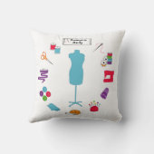 ラベルカスタマイズは右に縫い付け クッション (裏面)