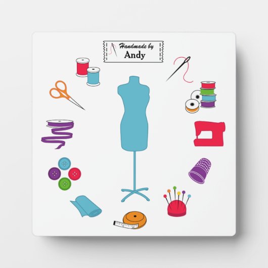 ラベルカスタマイズは右に縫い付け フォトプラーク (正面)