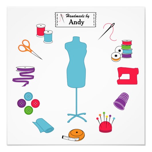 ラベルカスタマイズは右に縫い付け フォトプリント            (正面)