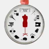 ラベルカスタマイズオーナメント メタルオーナメント (正面)