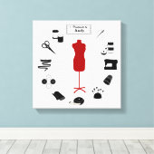 ラベルカスタマイズキャンバス印刷 キャンバスプリント (インサイチュ (ウッドフロア))