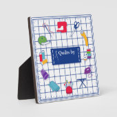 ラベルカスタマイズキルト時間 フォトプラーク (正面)