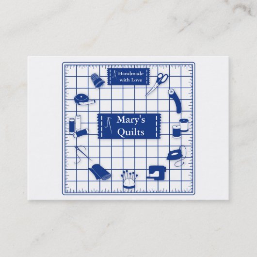 ラベルカスタマイズキルト時間 名刺 (正面)