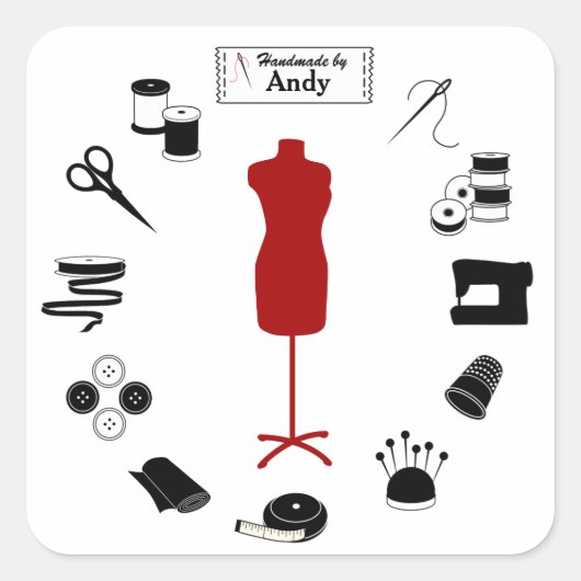 ラベルカスタマイズシール スクエアシール (正面)