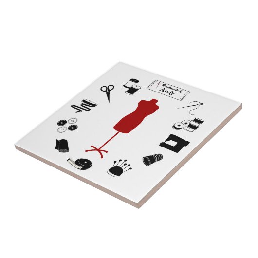 ラベルカスタマイズセラミックタイル タイル (側面)